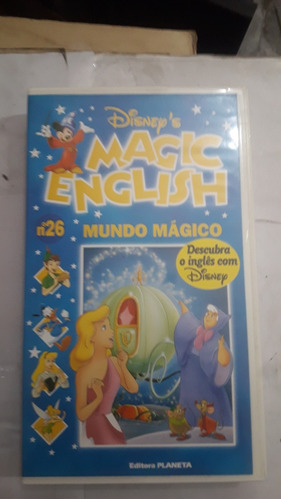 Fita Vhs Desenho Disneu Magic English Mundo Mágico 26