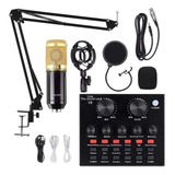 Kit Youtuber Podcast Com Microfone Condensador Braço Articul