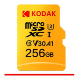 Cartão De Memoria Micro Sdxc 256gb Kodak Uhs-i U3 V30 A1   