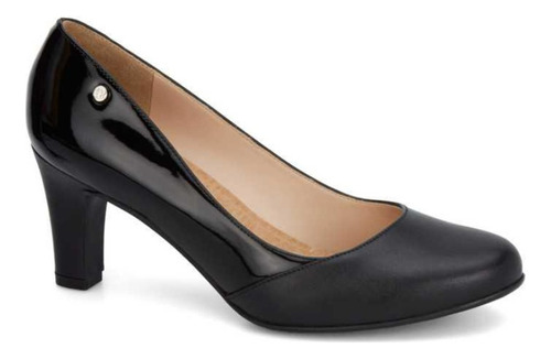 Zapatilla Pump Ejecutivo Negro - Zapato De Trabajo