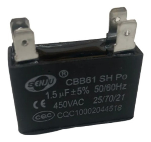 Capacitor 1,5uf 450v 1,5 Uf Ventilador De Pie Turbo Techo 