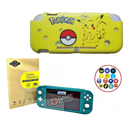 Kit Nintendo Switch Lite Case Protector + Mica Pokemon 02