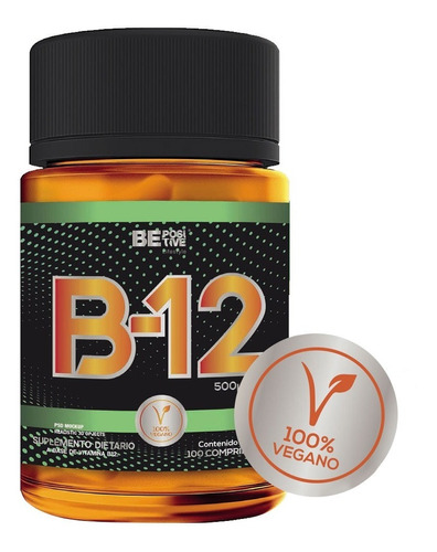 Vitamina B 12 500 Mcg Be Positive Apto Vegano 100 Tabletas