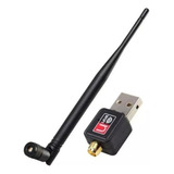 Adaptador Usb 2.0 Wifi 802.11n Con Antena Wireless 1200 Mbps