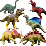 Juguetes De Figuras De Dinosaurios Realistas, Paquete De 6