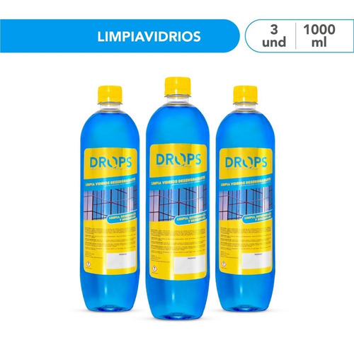 Limpia Vidrios Drops X 3 - L a $58620