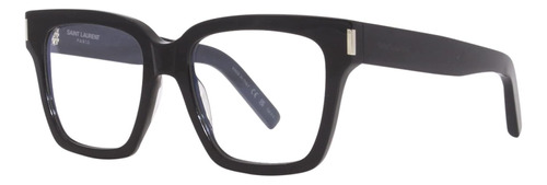 Saint Laurent Gafas De Sol Unisex Marco Negro, Lentes Negros