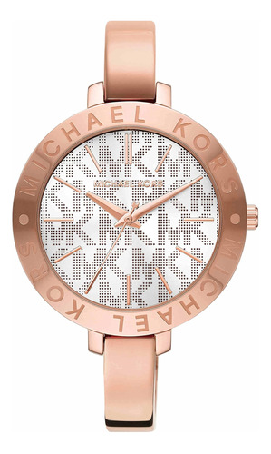 Michael Kors Reloj Analógico Con Esfera Dorada Para Mujer-mk