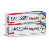 Gel Dental Fluorogel Chiquitos Tutti Frutti Con Fluor 60g 2u