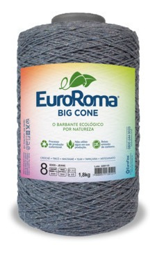 Barbante Euroroma Colorido-fio 8- Big Cone 1,800g