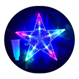 Estrella Led Multicolor Para Arbol Navidad Movimiento 220v