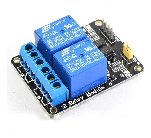 Modulo Relay Arduino 2 Canales 5v 10a Optoacoplado