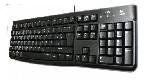 Teclado Logitech K120 Alambrico Usb Negro (920-004422)