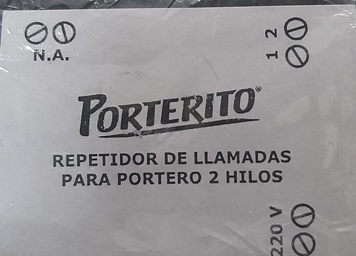 Repetidor De Campanilla De Portero De 2 Hilos. Belgrano