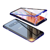 Funda Adsorcion Magnetica Samsung S10 Plus Negro-azul Hontec