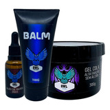 Kit De Barba Grande Balm , Óleo De Barba, Gel Cola Capilar