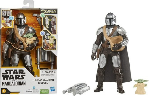 Muñeco Star Wars Galactic Action The Mandalorian Y Grogu