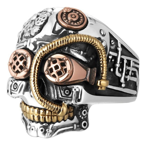 Anillos N14 G Steampunk Con Forma De Calavera Para Hombre Y