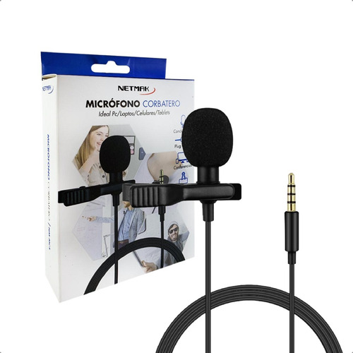 Microfono Para Celular Corbatero Clip Ajustable Conferencias