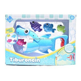 Tiburoncin Con Peces Juguete Para El Baño El Duende Azul Caj