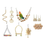 Bird Parrot Toys Columpio Colgante Jaula De Pájaros Accesori