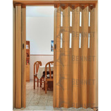 Puerta Plegadiza Pvc Reforzada A Medida Vidriada Plegable 