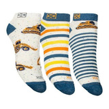 Pack X3 Medias Algodon Soquetes Bebes Niño Niña Sox Floresta