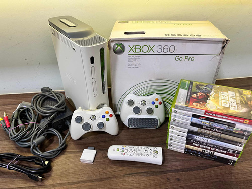 Microsoft Xbox 360 Elite 60gb Branco Completo