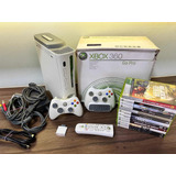 Microsoft Xbox 360 Elite 60gb Branco Completo