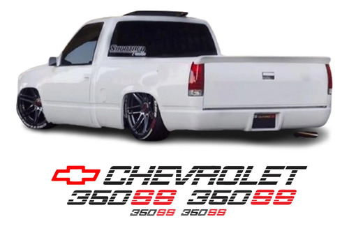 Kit Calcomanias P/ Pick Up Chevrolet 350ss Std 10 Pza Vinil