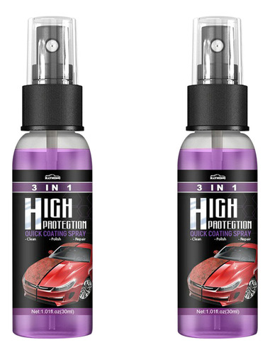 Spray De Recubrimiento 3 En 1 De Alta Protección Quick Car .