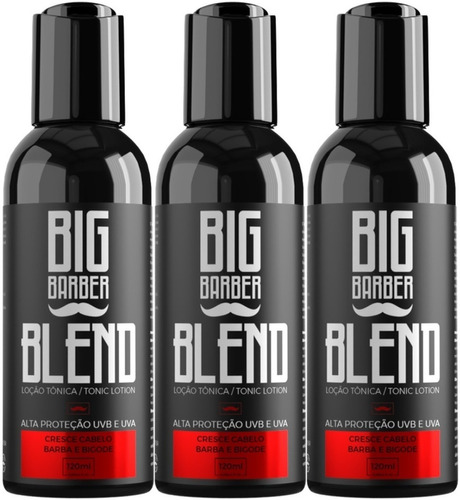 Tônico Capilar Cresce Barba Blend Big Barber 120ml Caixa 3