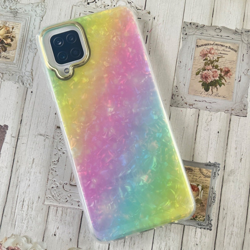 Funda Tpu Antigolpe Diseño Marmol Premiu Para Samsung A12