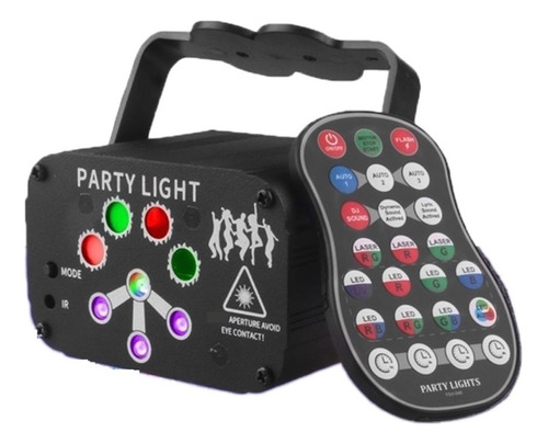 Rgb Mini Dj Disco Proyector De Luz Usb Recargable Led Uv