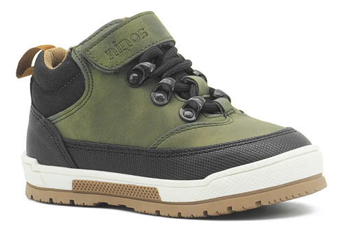 Bota Botin Ninos Antiderrapante Para Niño Casual Verde 18-21