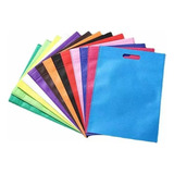 Pack 50 Bolsas Tnt  De Genero 31 X 25 Cm Variedad Colores