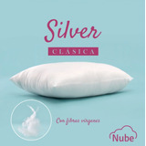 Almohada Nube Silver Rellena De Vellon Siliconado 70x50 