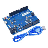 Kit Arduino Leonardo R3 Atmega32u4 + Cable Micro Usb 50cm