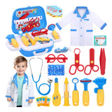 Ginmic Kit De Juego De Medico Para Ninos, Juego De 22 Piezas