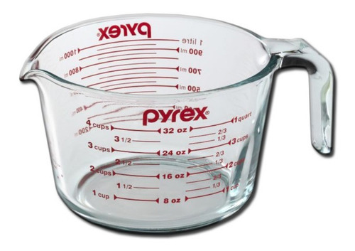 Jarra Medidora De Vidrio Pyrex 1 Litro Pettish Online Cg