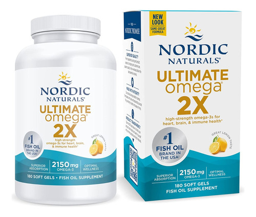 Omega 3 Ultimate 2x Nordic Naturals Epa Dha 2150mg 180 Softs