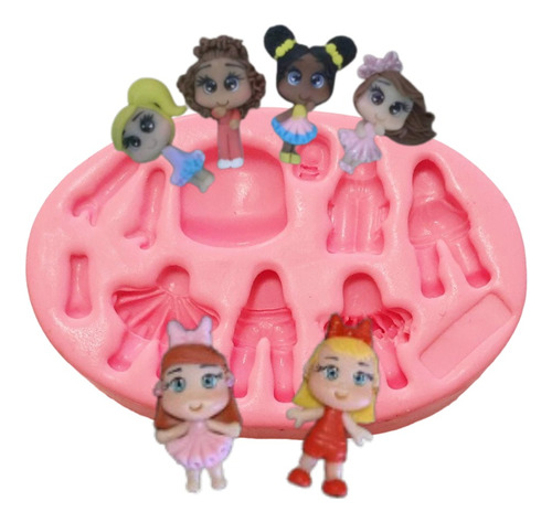 Molde Silicone Apliques Laços De Princesas