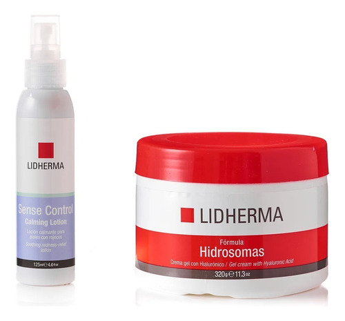 Kit Gel Hidrosomas + Sense Control Loción Calmante Lidherma