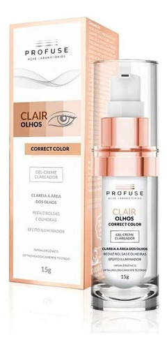  Gel-creme Clareador Correct Color Olhos Profuse Clair Caixa 15g