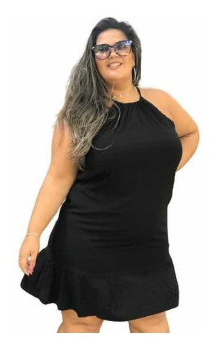 Vestido Plus Size Feminino Soltinho Casual Exclusivo