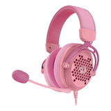 Headset Redragon Diomedes Usb+3.5mm 7.1 53mm Pink - H388-p