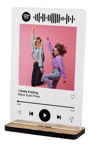 Placa Spotify Interativa Personalizada Com Foto E Música