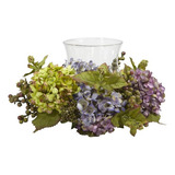 Casi Natural Mixto Candelabro De Hortensia Seda Flor