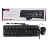 Kit Combo Teclado Y Mouse Usb Soul Oc100 Windows Mac Linux