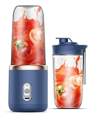 Mini Liquidificador De Frutas Juicer Portátil Usb 6 Lâminas